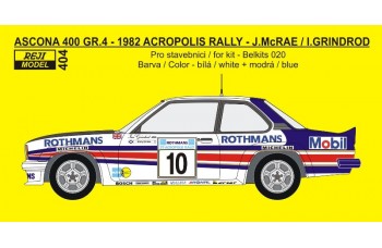 Transkit – Opel Ascona 400 - 1982 Acropolis Rally -  J.McRae / I.Grindrod 1/24